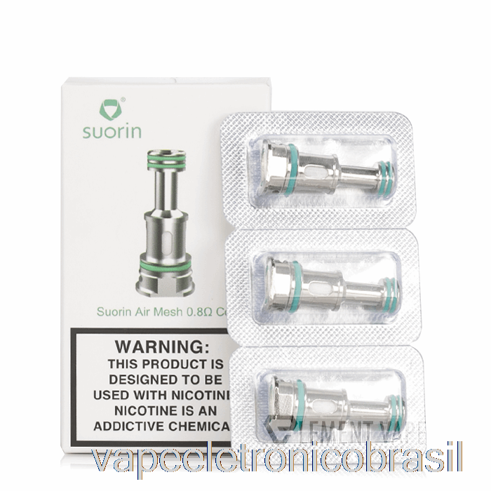 Vape Recarregável Suorin Air Mod Bobinas De Substituição Bobinas De Malha De 0,8 Ohm